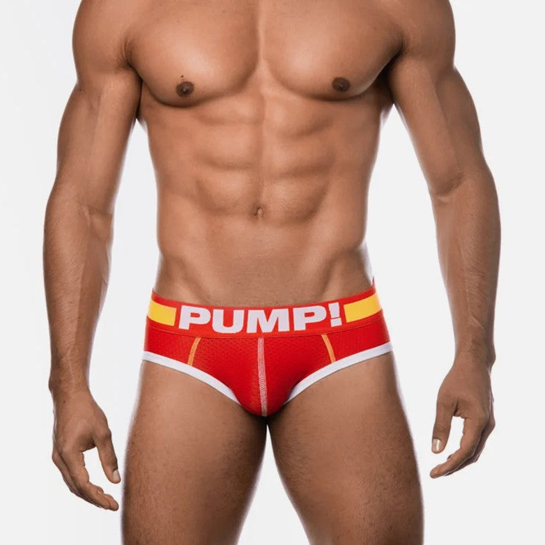 PUMP Flash mesh brief red – Egoist Underwear