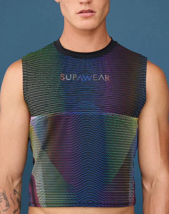 Supawear Contour Pride Cropped Tank - Rainbow