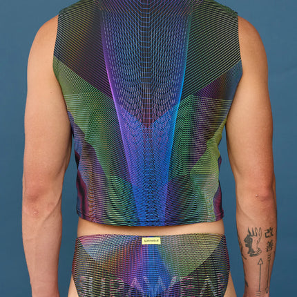 Supawear Contour Pride Cropped Tank - Rainbow