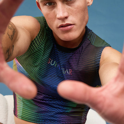 Supawear Contour Pride Cropped Tank - Rainbow