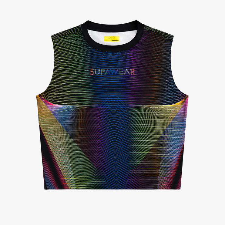 Supawear Contour Pride Cropped Tank - Rainbow