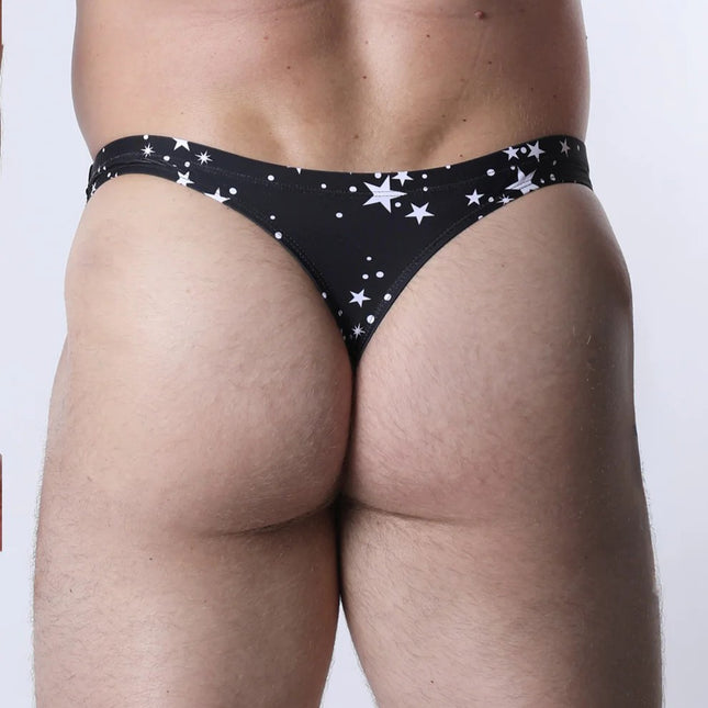 Vaux Pulse Swim Thong - Black Star