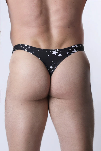 Vaux Pulse Swim Thong - Black Star