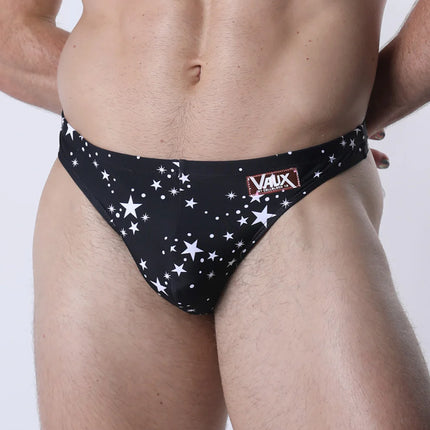 Vaux Pulse Swim Thong - Black Star