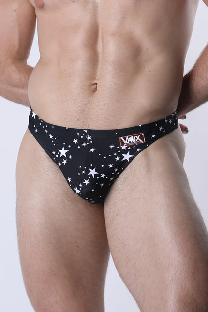Vaux Pulse Swim Thong - Black Star