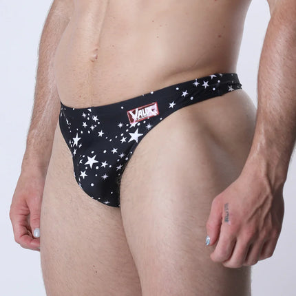 Vaux Pulse Swim Thong - Black Star