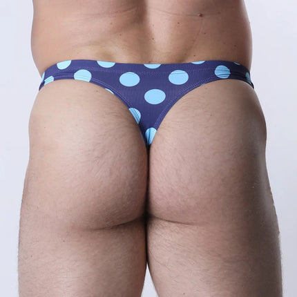 Vaux Pulse Swim Thong - Blue Dot