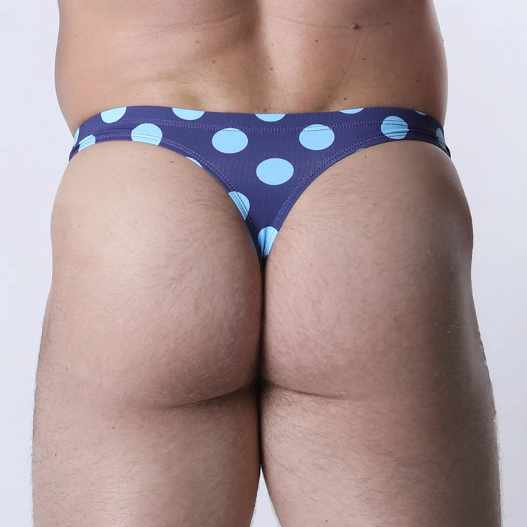 Vaux Pulse Swim Thong - Blue Dot