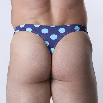 Vaux Pulse Swim Thong - Blue Dot