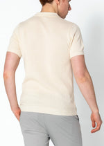 RNT23 jersey knit polo shirt beige