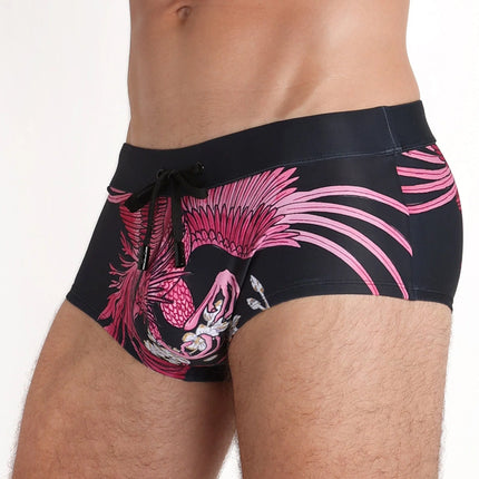 Skull & Bones Phoenix swim trunk black