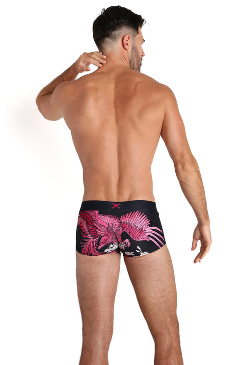 Skull & Bones Phoenix swim trunk black