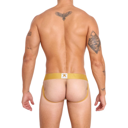 Skull & Bones Art Deco jockstrap white