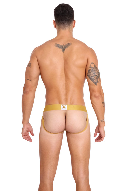 Skull & Bones Art Deco jockstrap white