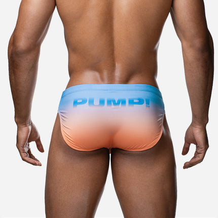 PUMP! Sundown Swim Brief - Blue/Orange