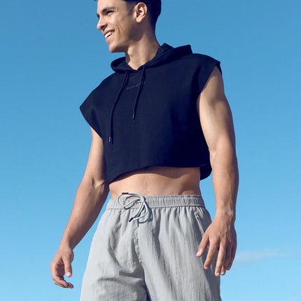 Supawear Cropped Hoodie black