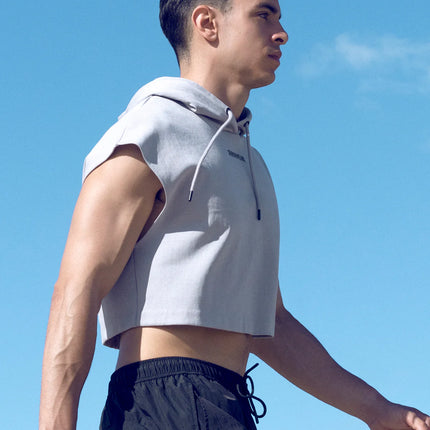 Supawear Cropped Hoodie grey