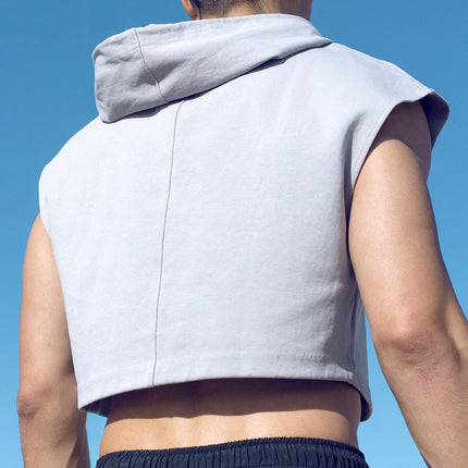 Supawear Cropped Hoodie grey