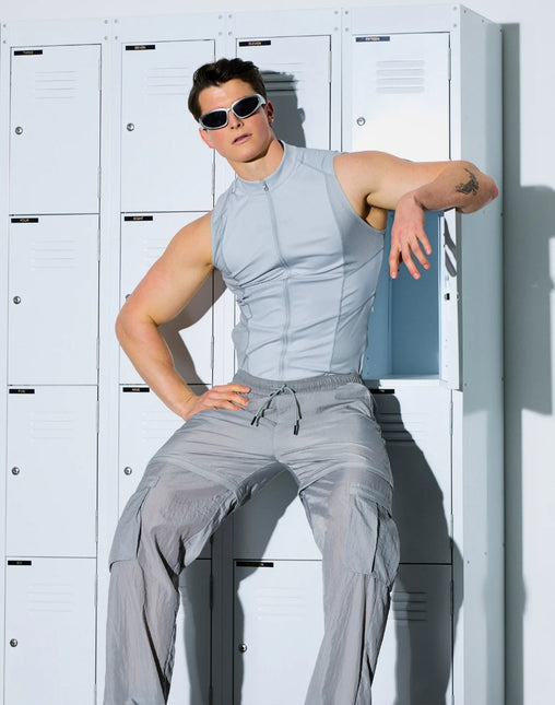 Supawear Gym2Street Vest Jacket - Grey size L