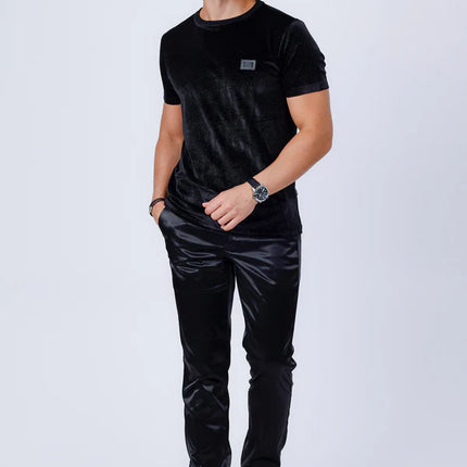 Barabas Cuddleth sparkly glittery t-shirt black/black