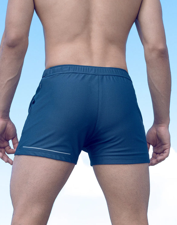 Supawear 3.5" inseam SPR Mesh short mens sexy slim fit blue Egoist Chicago www.egoistunderwear.com