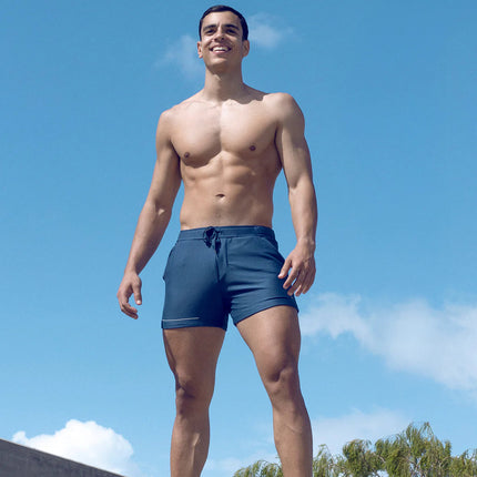 Supawear 3.5" inseam SPR Mesh short mens sexy slim fit blue Egoist Chicago www.egoistunderwear.com