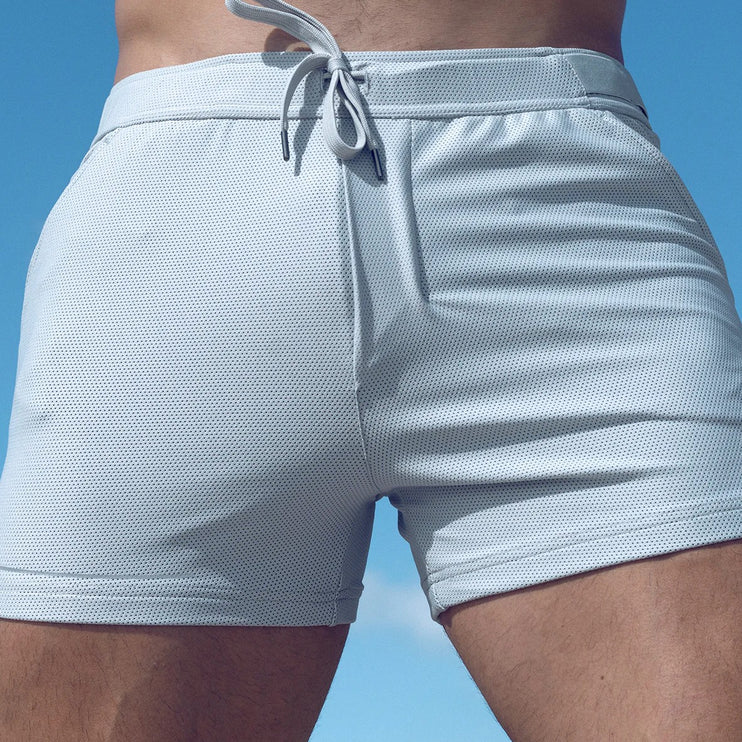 Supawear 3.5" inseam SPR Mesh short mens sexy slim fit white Egoist Chicago www.egoistunderwear.com