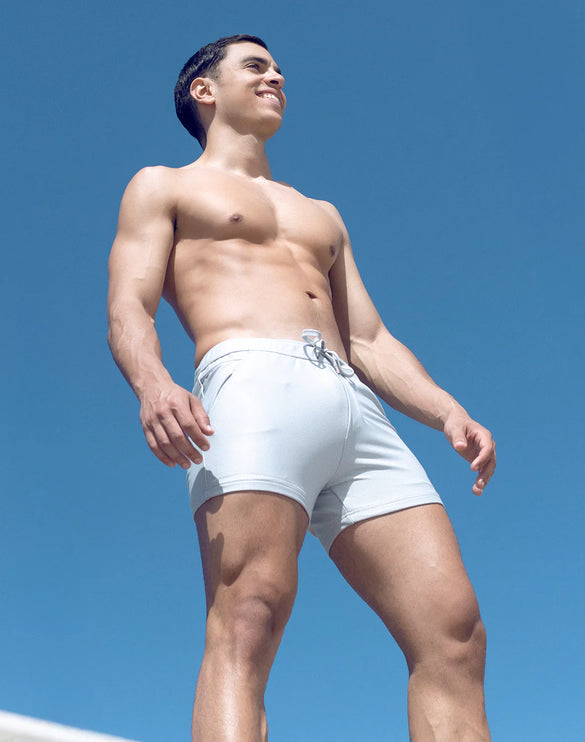Supawear 3.5" inseam SPR Mesh short mens sexy slim fit white Egoist Chicago www.egoistunderwear.com