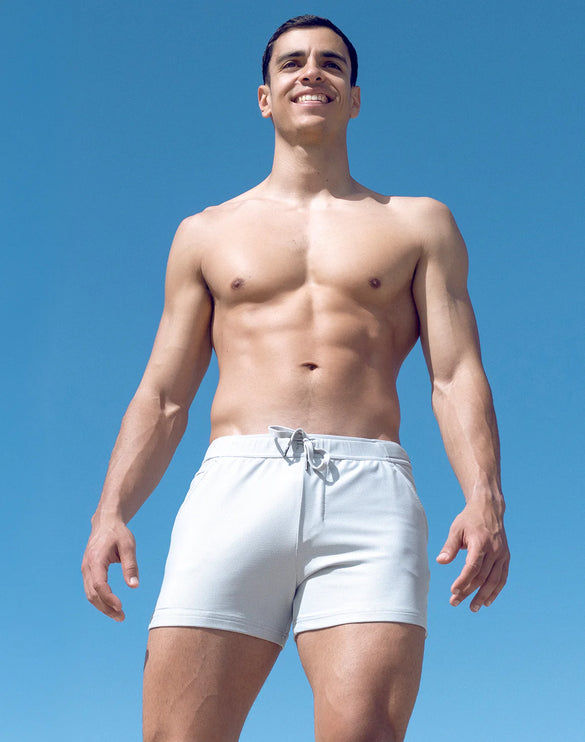 Supawear 3.5" inseam SPR Mesh short mens sexy slim fit white Egoist Chicago www.egoistunderwear.com