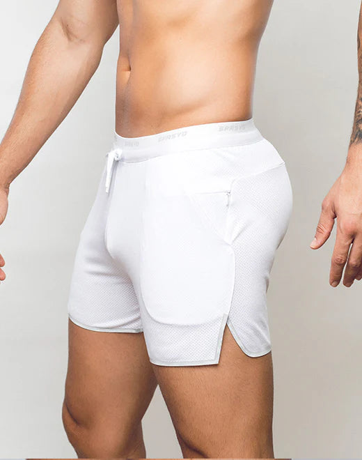 Supawear 4" inseam SPR Racer short mens sexy slim fit white Egoist Chicago www.egoistunderwear.com
