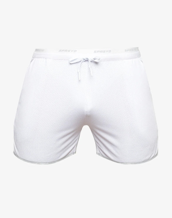 Supawear 4" inseam SPR Racer short mens sexy slim fit white Egoist Chicago www.egoistunderwear.com