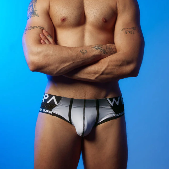 Supawear SPR Max Gradient sexy low rise brief black/white Egoist Chicago www.egoistunderwear.com