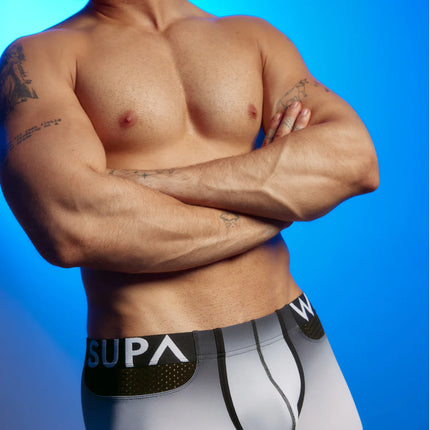 Supawear SPR Max Gradient sexy low rise trunk boxer brief black/white Egoist Chicago www.egoistunderwear.com