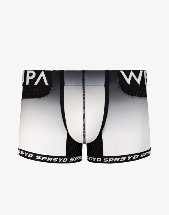 Supawear SPR Max Gradient sexy low rise trunk boxer brief black/white Egoist Chicago www.egoistunderwear.com