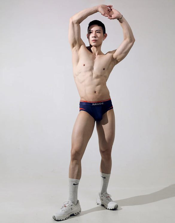 Supawear Verve mens sexy low rise brief blue ribbon Egoist Chicago www.egoistunderwear.com