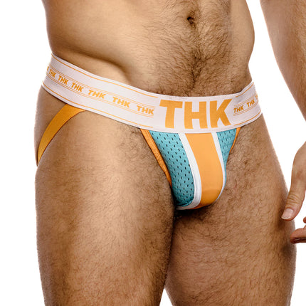 THK Performance Mesh Jockstrap - Orange/Blue