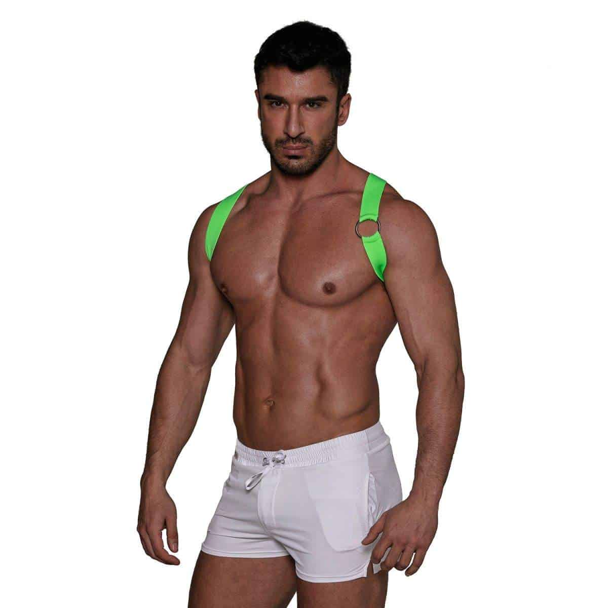 TOF Party Boy harness neon green