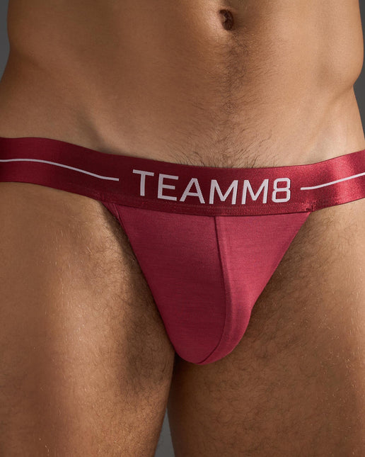 Teamm8 Icon jockstrap modal dusty red size XL
