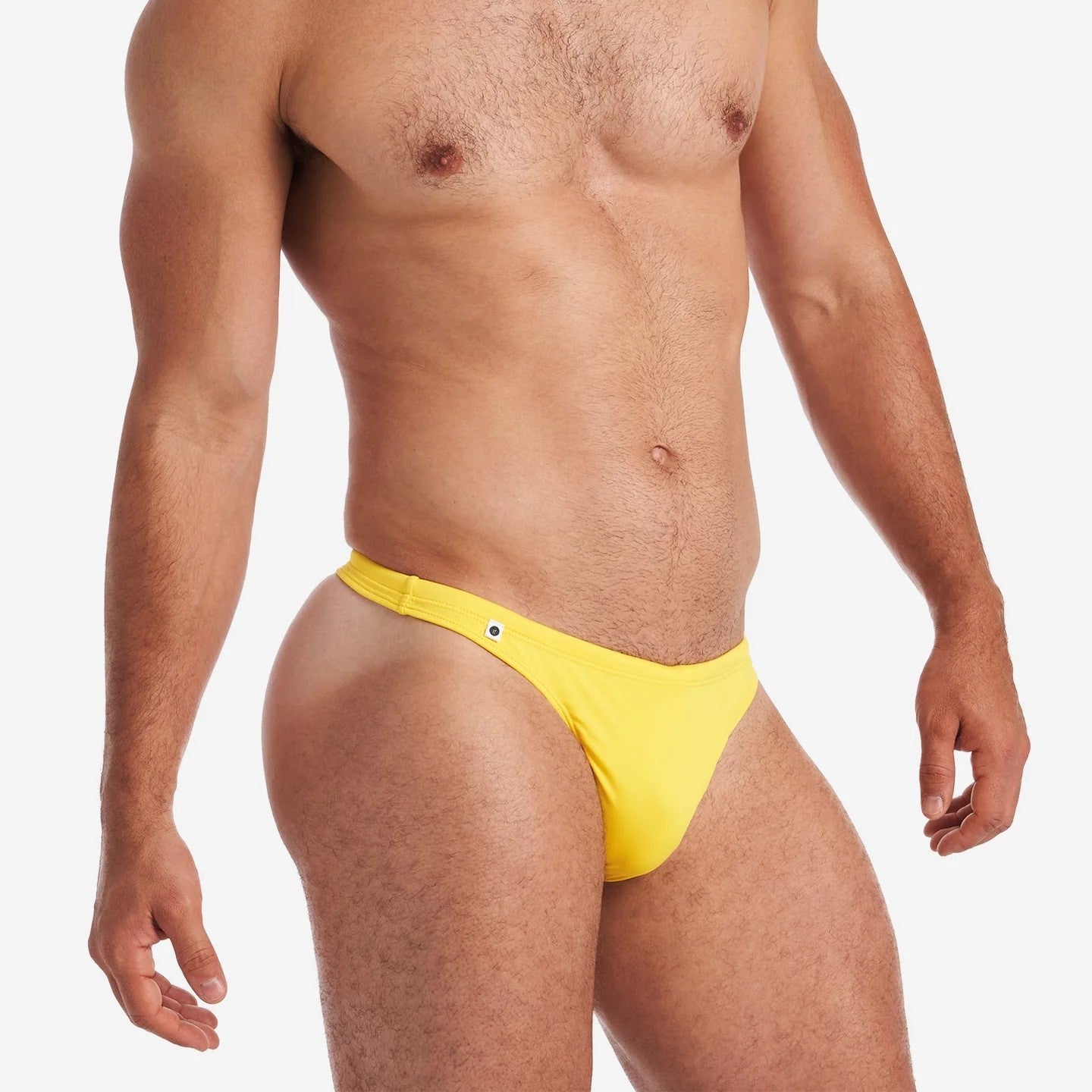 MANLY BASTOU men's yellow swimwear
