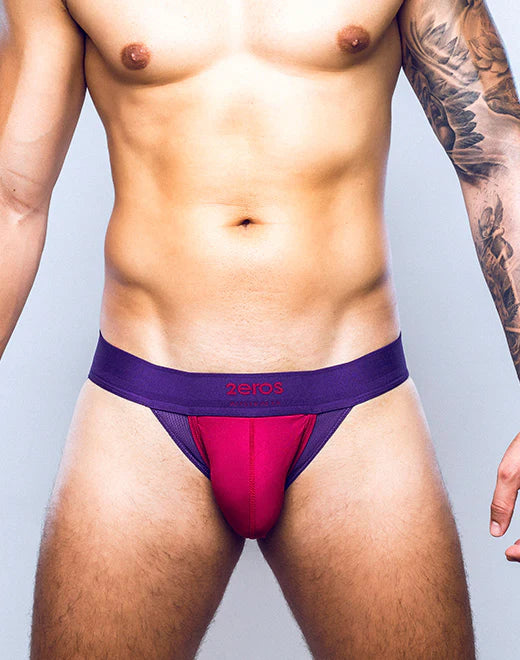 2eros Cronus jockstrap beet red