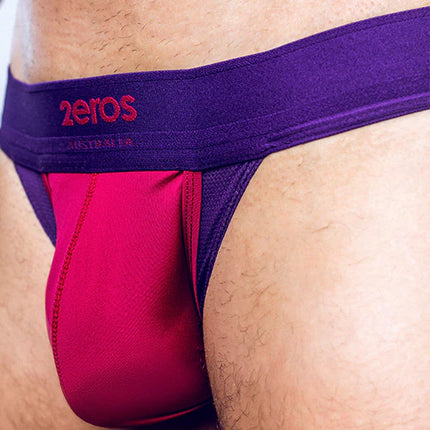 2eros Cronus jockstrap beet red