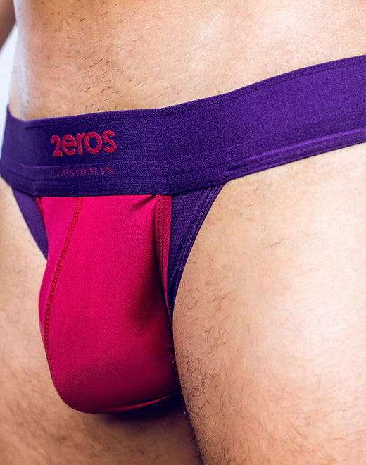 2eros Cronus jockstrap beet red