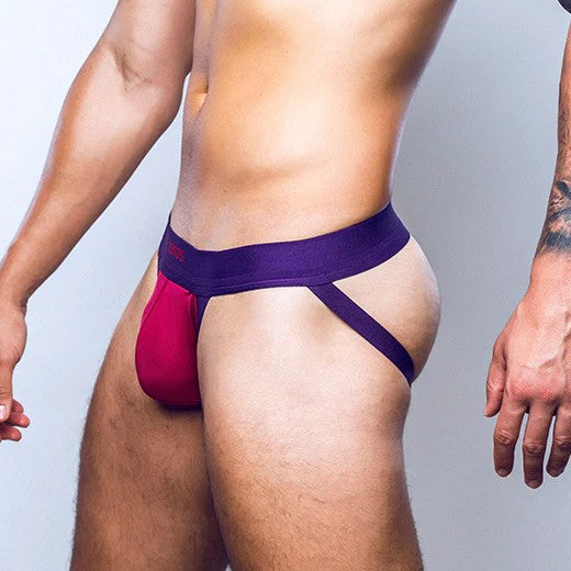 2eros Cronus jockstrap beet red