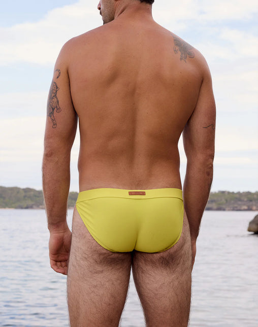 2eros V50 Encore Swim Brief Tanga - Neon Yellow