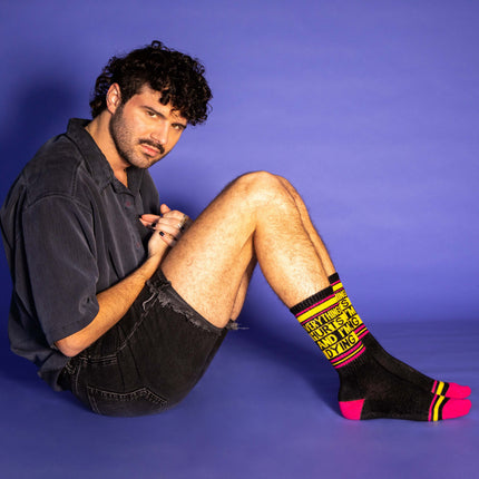 Gumball Poodle Everything Hurts and I'm Dying Gym Crew Socks