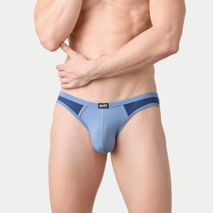 AWRY Aero Mesh Bikini Brief - Blue