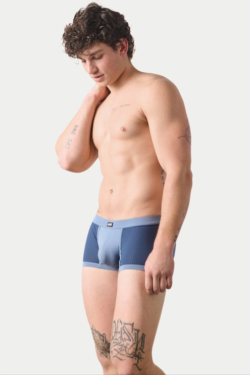 AWRY Aero Mesh Thong Boxer - Blue
