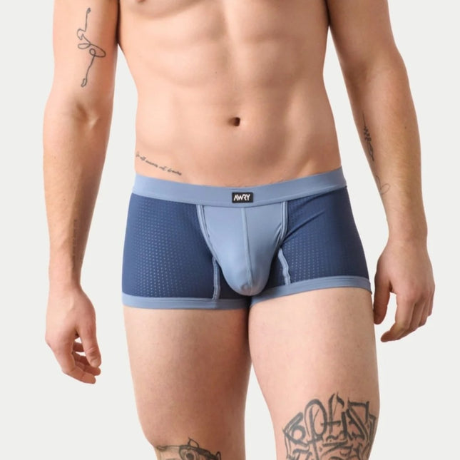 AWRY Aero Mesh Thong Boxer - Blue