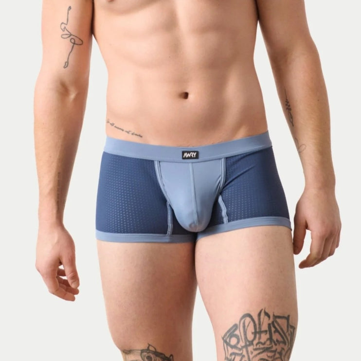 AWRY Aero Mesh Thong Boxer - Blue