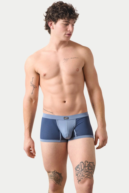 AWRY Aero Mesh Thong Boxer - Blue